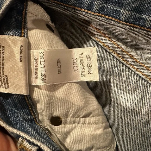 Agolde Parker Long Shorts - Picture 3 of 4